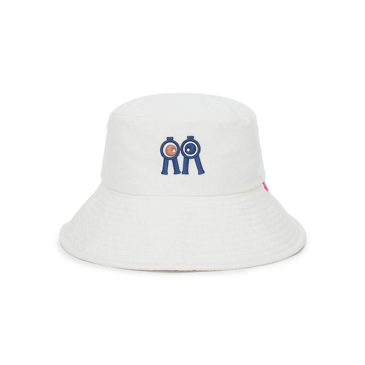 롤링롤라이(ROLLINGROLLEYE) 버킷햇 크림 네이비브라운아이 Bucket Hat Cream Navy Brown Eye