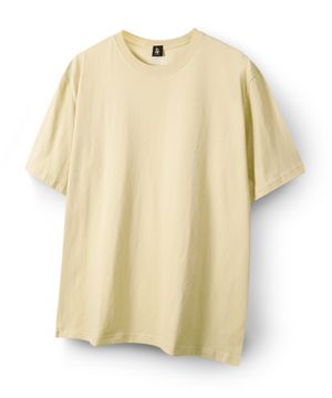 스탠다드 무지 라운드 반팔 티셔츠 HA-1030 HAR1002 연노랑