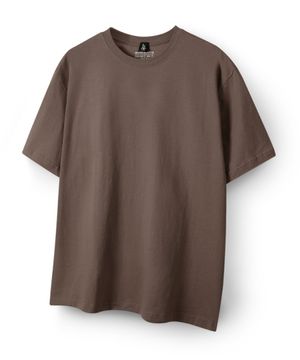 스탠다드 무지 라운드 반팔 티셔츠 HA-1030 HAR1002 브라운