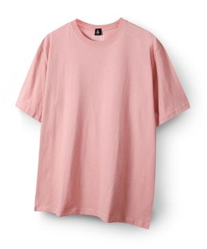 스탠다드 무지 라운드 반팔 티셔츠 HA-1030 HAR1002 핑크