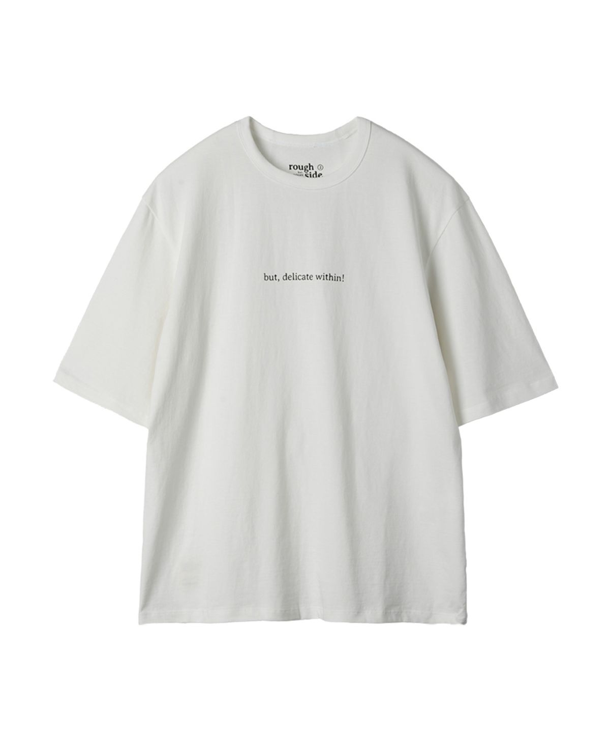 러프사이드(ROUGHSIDE) Origin Half T-shirt Off White