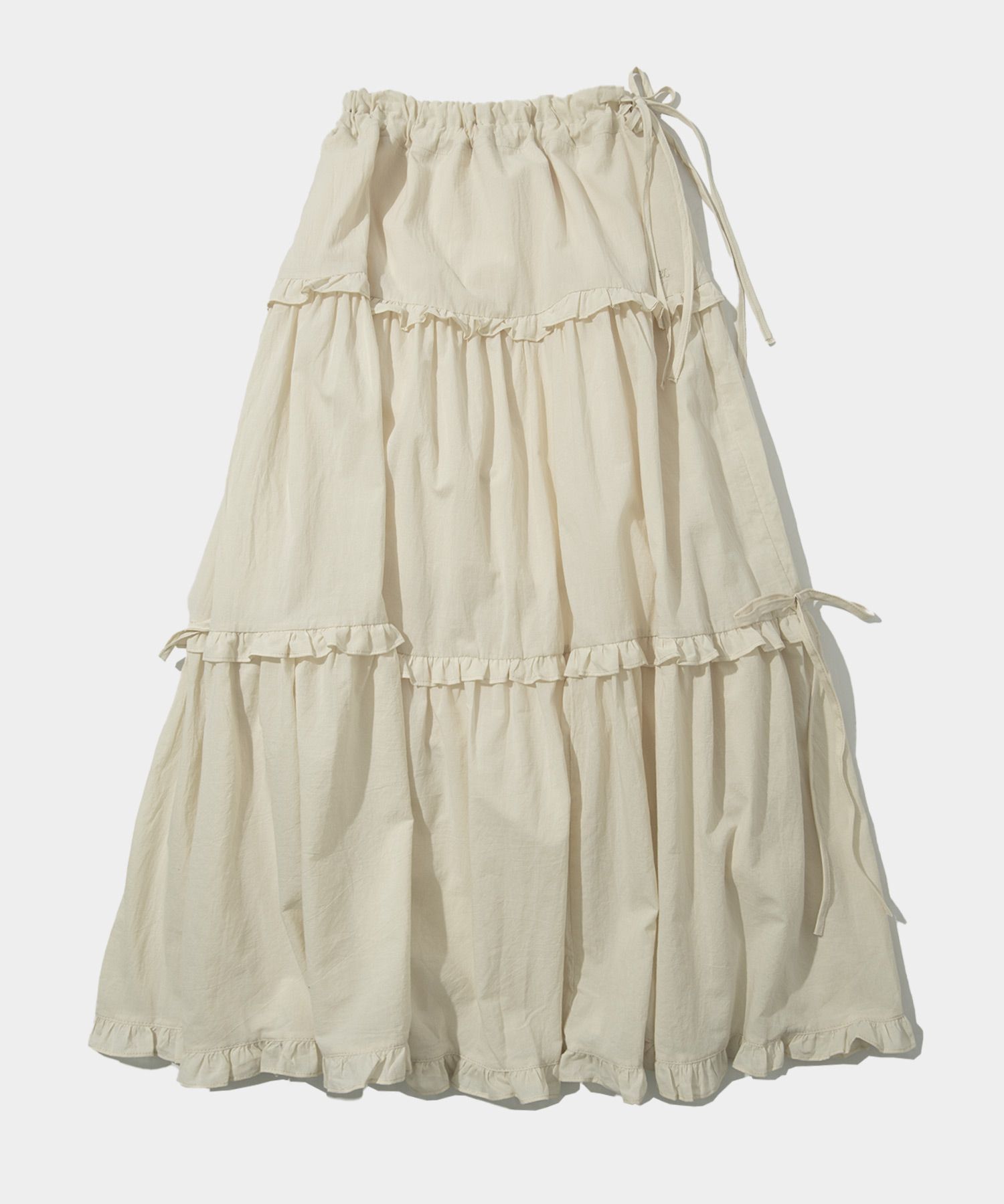 MUSINSA | PLACE STUDIO Cancan Frill Flare Ribbon Shirring