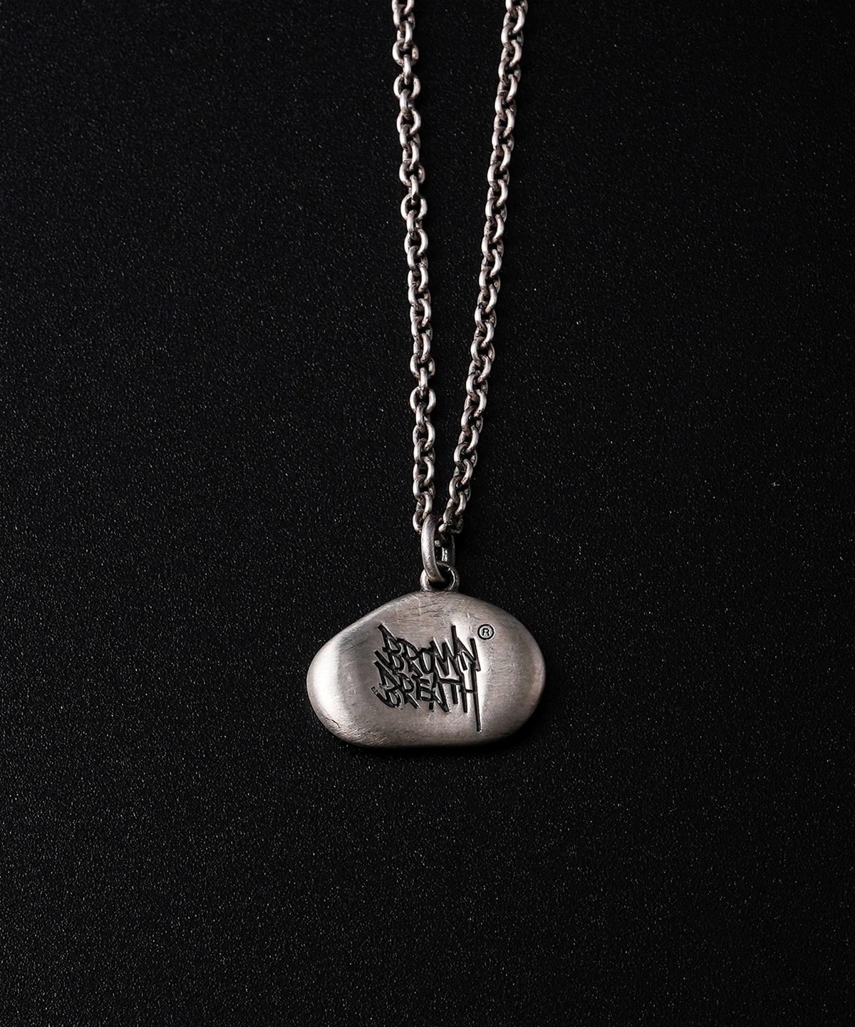 브라운브레스(BROWNBREATH) DOUGH SILVER NECKLACE - SILVER