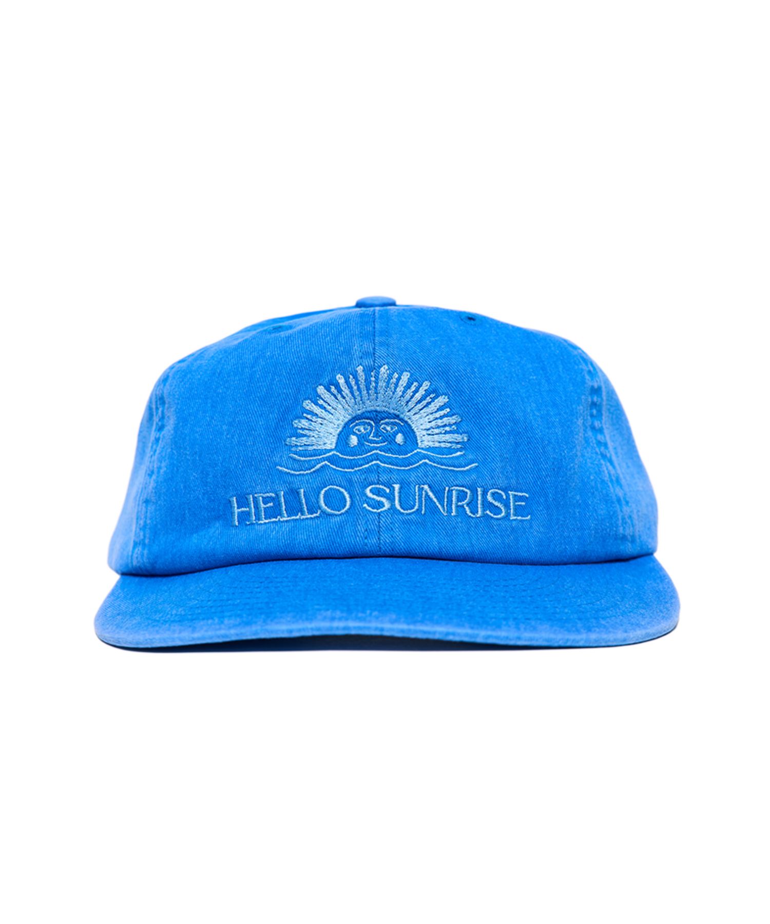 MUSINSA | HELLO SUNRISE HS Washed OG Logo 6panel Cap_Marlin Blue