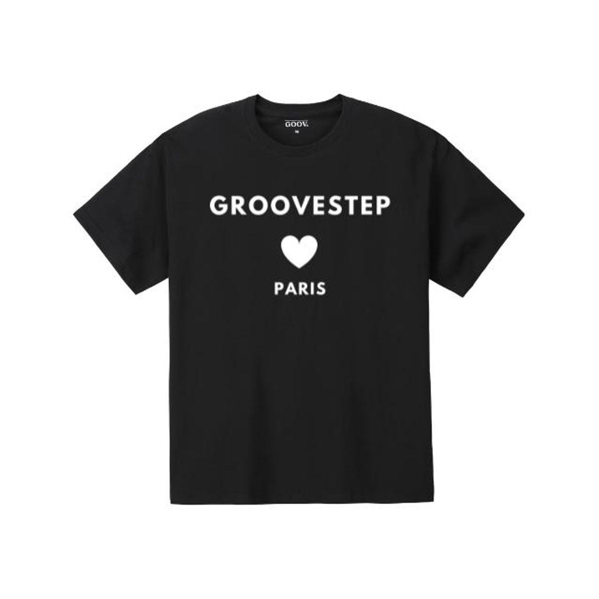 그루브스텝(GROOVESTEP) 파리스 하트 오버핏 프린팅 반팔 티셔츠 S0161