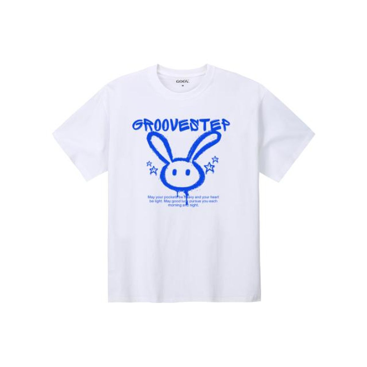 그루브스텝(GROOVESTEP) 래빗 오버핏 프린팅 반팔 티셔츠 S0167