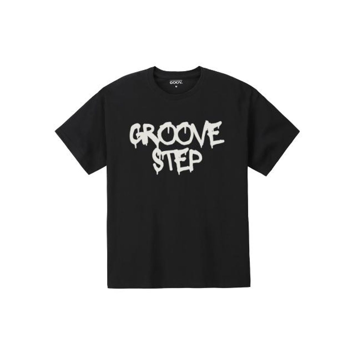 그루브스텝(GROOVESTEP) 그리드 오버핏 프린팅 반팔 티셔츠 S0170