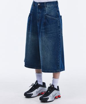 빅 버뮤다 데님 쇼츠[인디고]