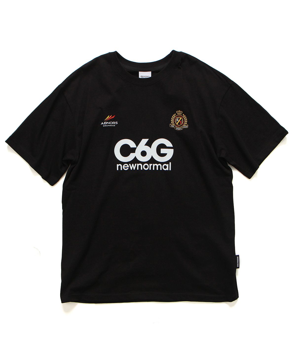 앱놀머씽(ABNORMALTHING) C6G 팀 티셔츠 블랙 (C6G TEAM T-SHIRT BLACK)