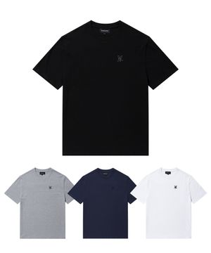 2 Pack Short Sleeve Cotton T-shirt  (4color)