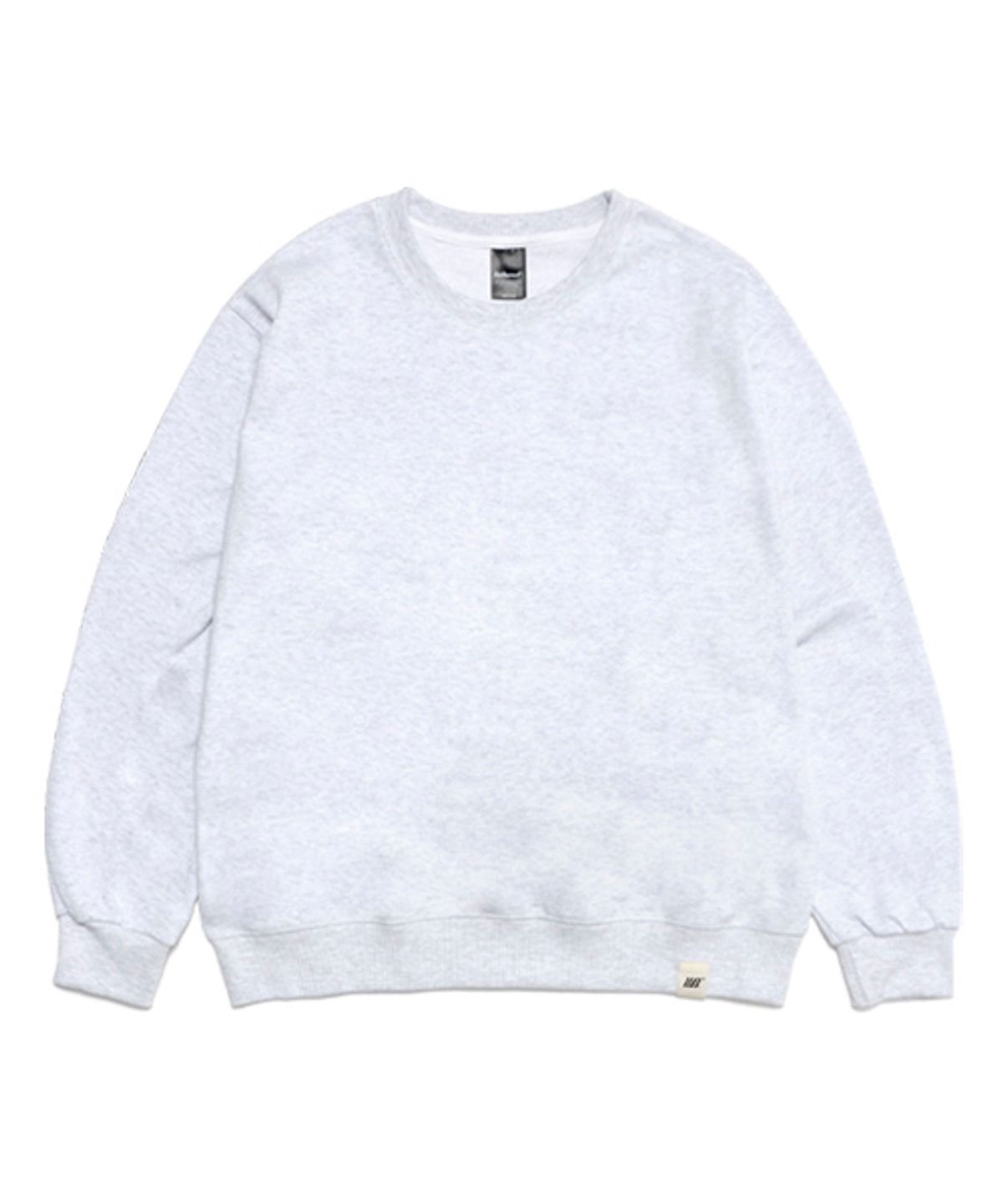 유니어패럴(UNI APPAREL) 릴렉스 핏 맨투맨 화이트메란지