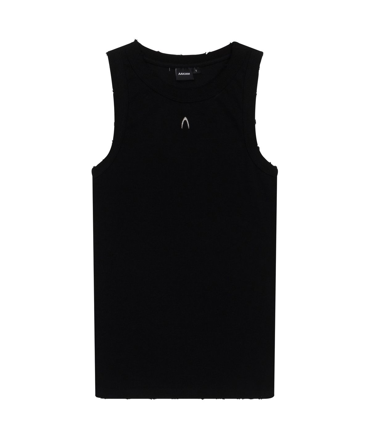 아캄(AAKAM) Distressed Logo Sleeveless (Black)