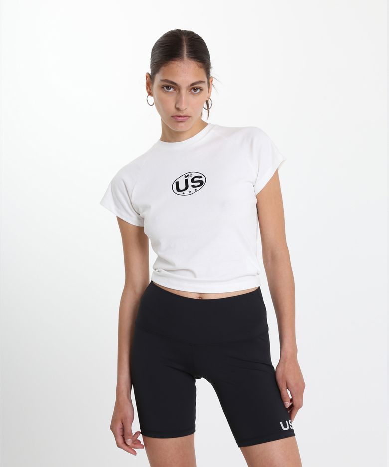 US LOGO MINI T-SHIRT_IVORY