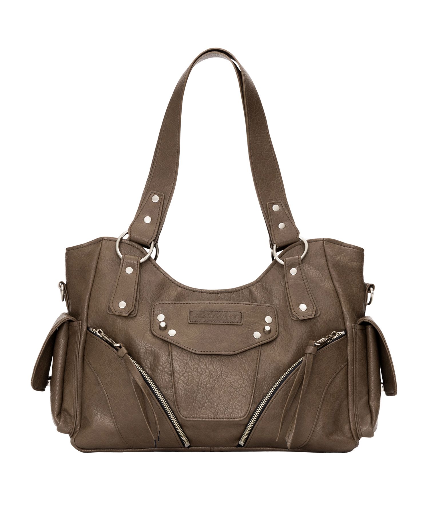 IUGAMAKARAS】StuddedLeather Shoulder Bag