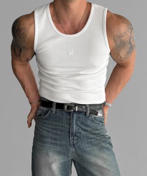 리브드 로고 슬리브리스 [아이보리]