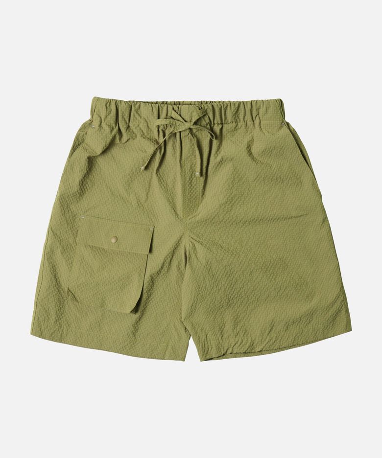 COMFORTABLE BANDING SHORTS _ MOSS GREEN