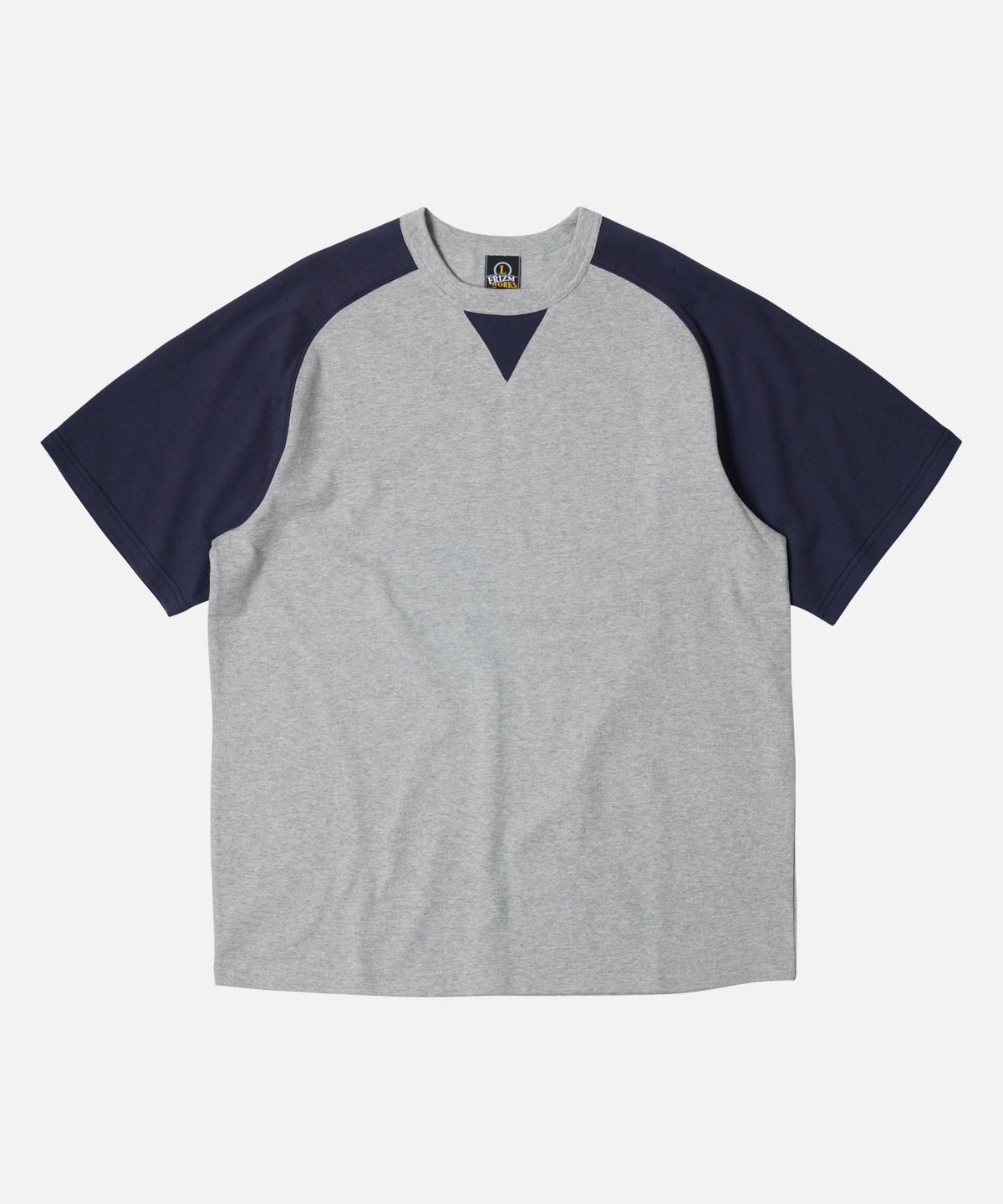 프리즘웍스(FRIZMWORKS) ROUNDED RAGLAN HALF TEE _ NAVY