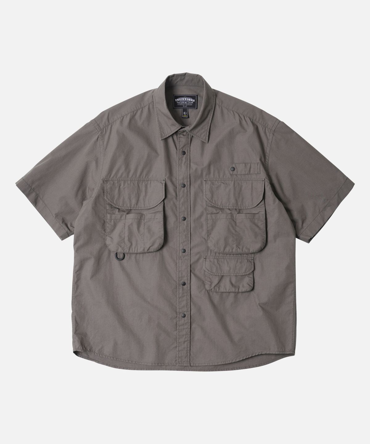 프리즘웍스(FRIZMWORKS) CN RIPSTOP FISHING HALF SHIRT _ GRAY