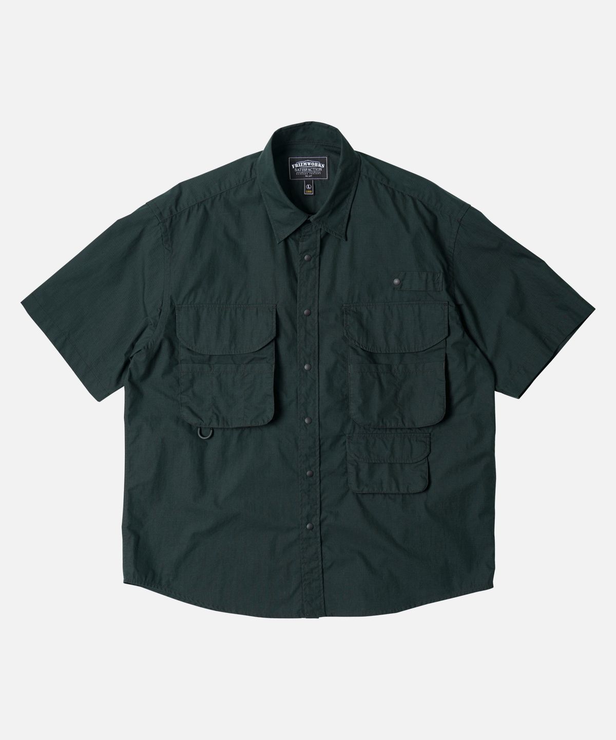 프리즘웍스(FRIZMWORKS) CN RIPSTOP FISHING HALF SHIRT _ DARK GREEN