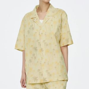 선셋 하와이안 셔츠 옐로우