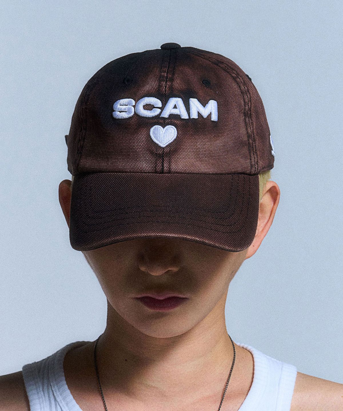 스키즘 인듀싱(SCHISM INDUCING) SCAM CANVAS CAP_BROWN
