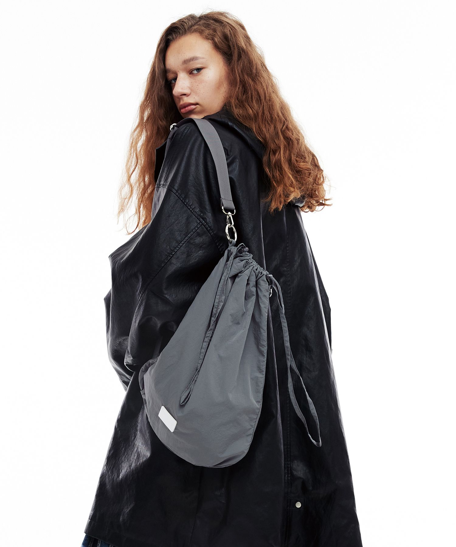 MUSINSA | fennec FABRIC SLING BAG SET - GREY