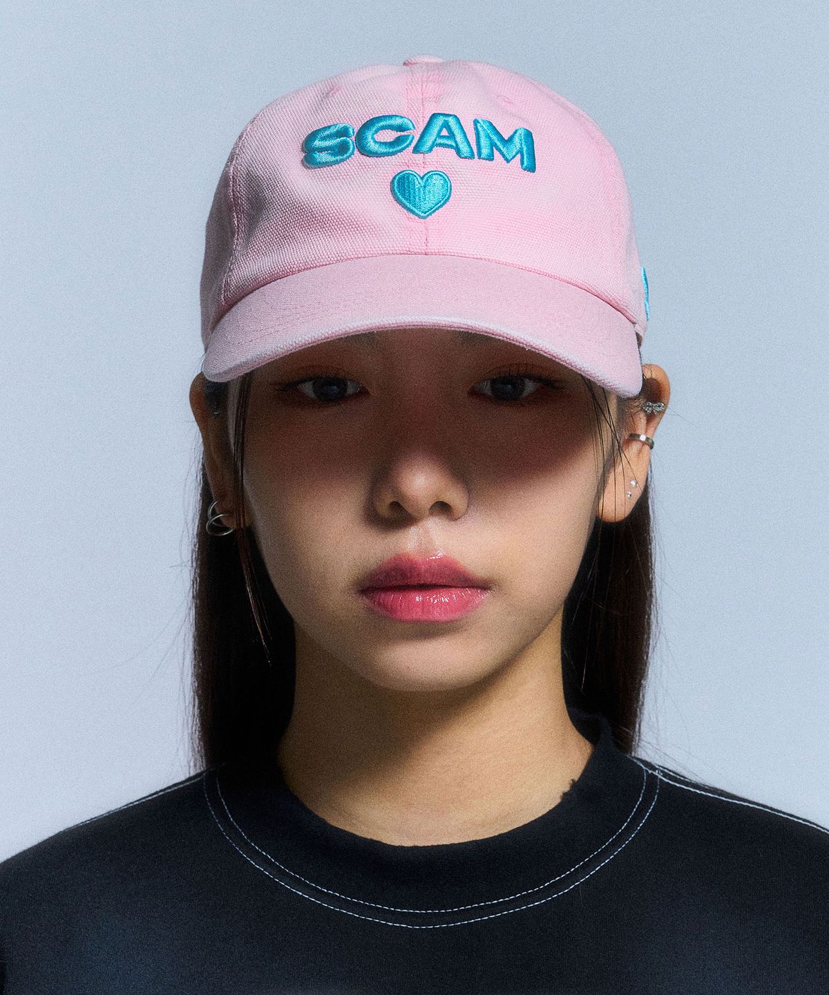 스키즘 인듀싱(SCHISM INDUCING) SCAM CANVAS CAP_PINK
