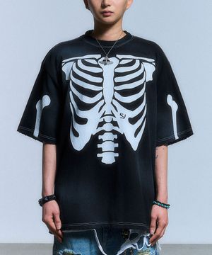 RIB CAGE T SHIRT_BLACK