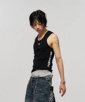 MUSCLE TANK TOP BLACK