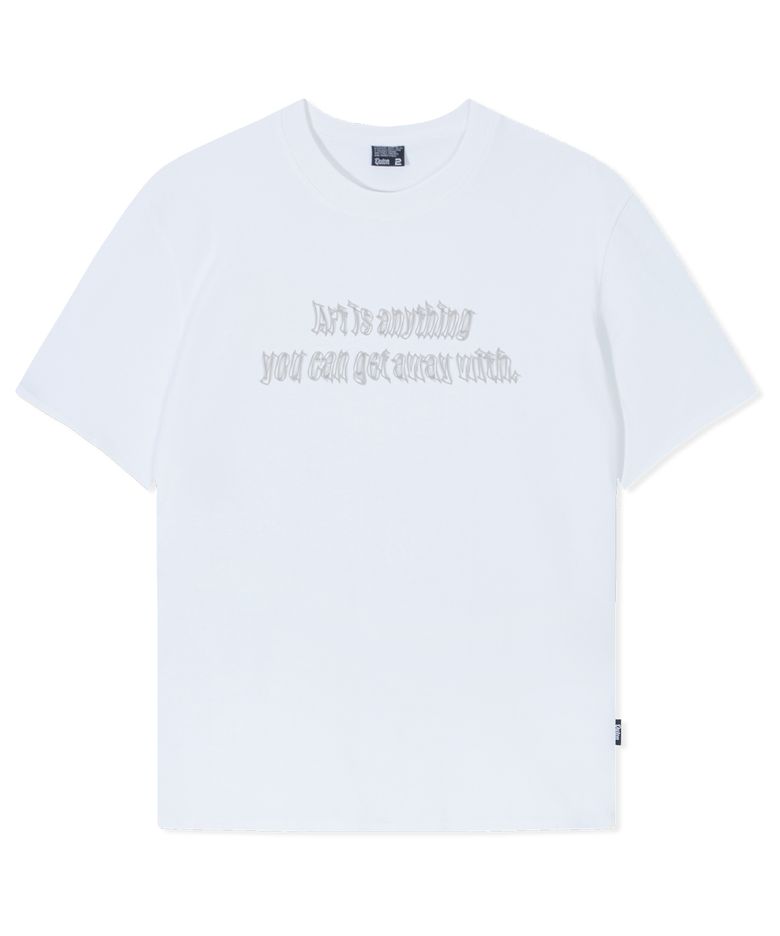 애니띵 그레이 오버핏 헤비 반팔티셔츠_화이트