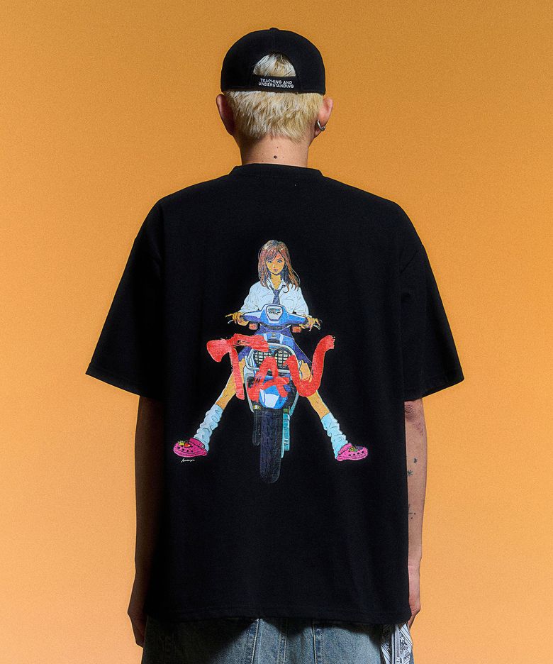 TAU SCOOTER T SHIRT_BLACK