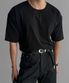 프리미엄 코튼 라운드 티셔츠 [블랙]