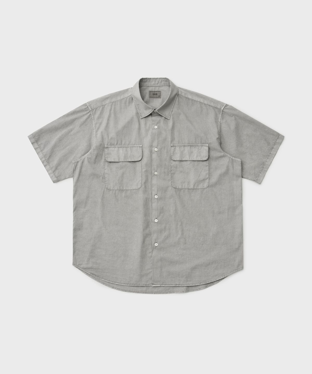 어나더 오피스(ANOTHER OFFICE) Volume Garment Shirt (Dusty Gray)