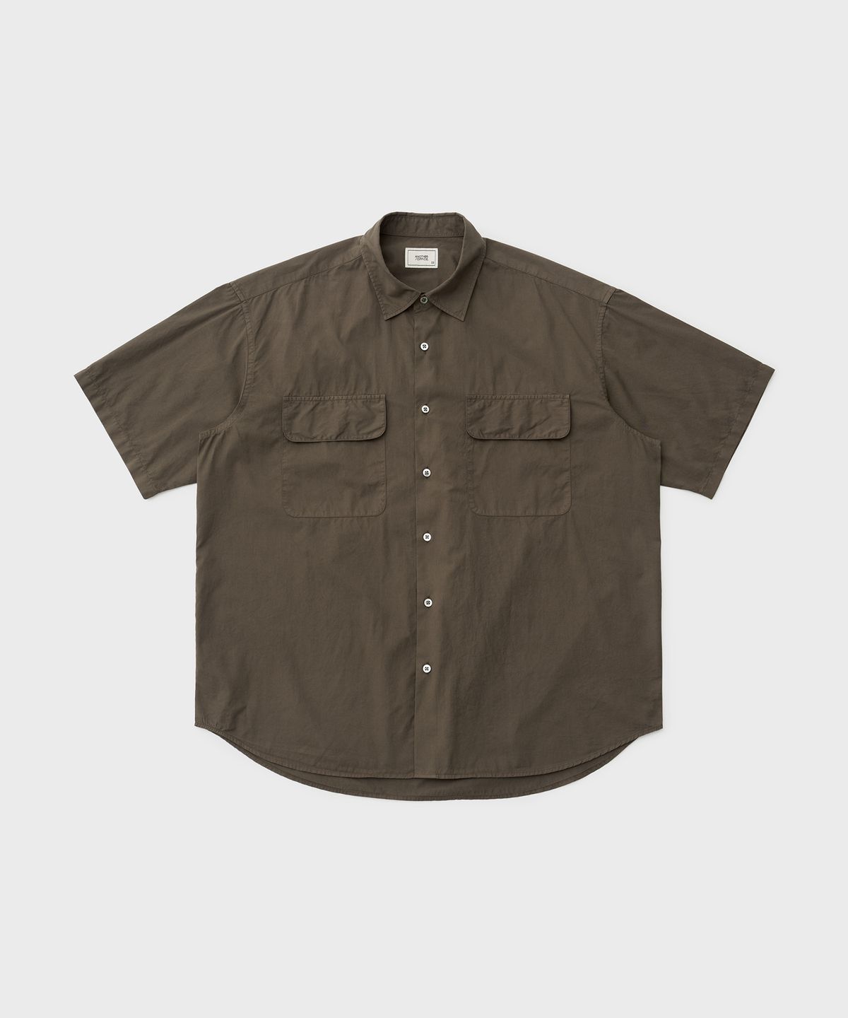 어나더 오피스(ANOTHER OFFICE) Volume Garment Shirt (Mild Brown)