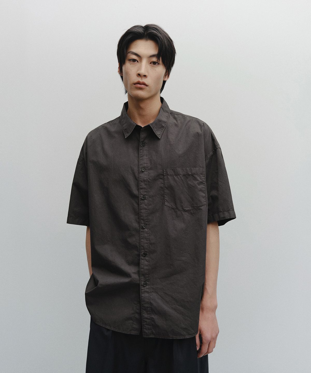 어나더 오피스(ANOTHER OFFICE) Huge Garment Shirt (Sumi)