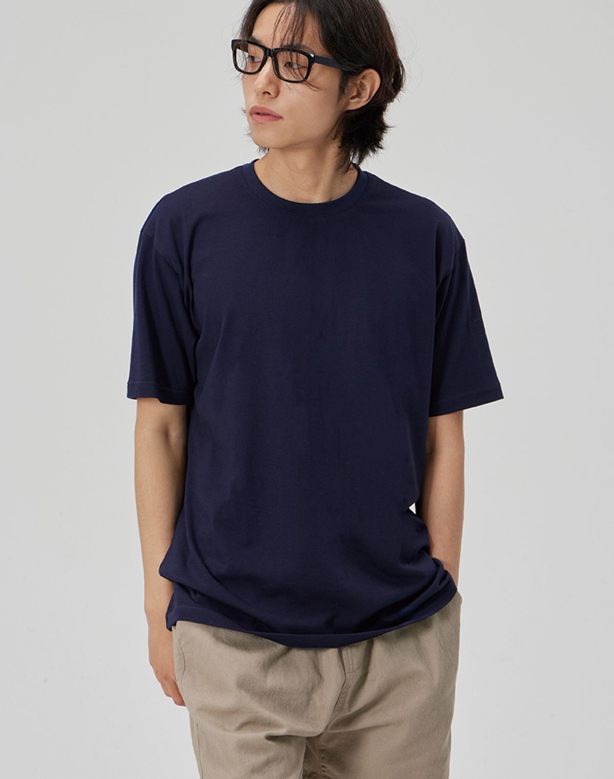 메이킷투(MAKEITTO) [BASIC]CREW NECK TEE_NAVY