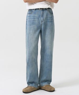 SL01 섬머 데님 와이드 팬츠 (FADE LIGHT BLUE)