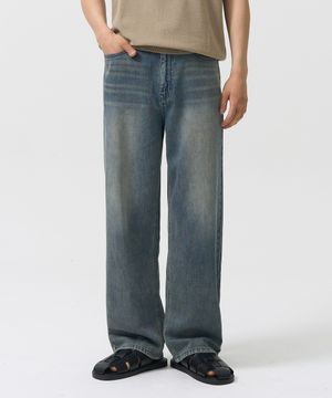 SL01 섬머 데님 와이드 팬츠 (VINTAGE BLUE)