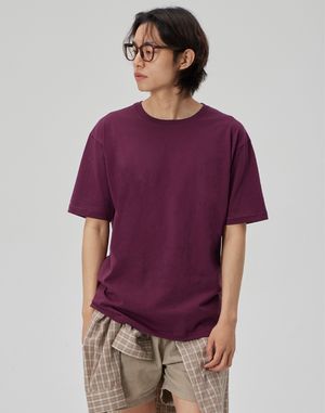 [BASIC] CREW NECK TEE_WINE