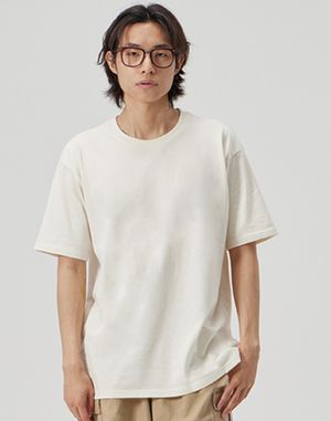 [BASIC] CREW NECK TEE_CREAM