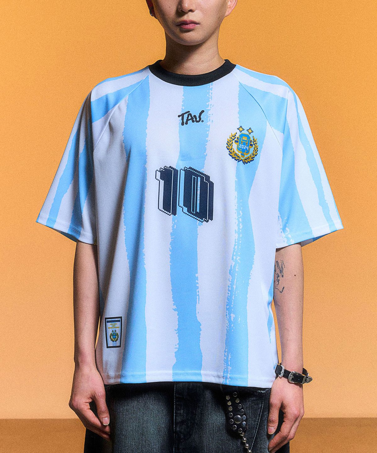 스키즘 인듀싱(SCHISM INDUCING) TAU REPLICA T SHIRT_BLUE