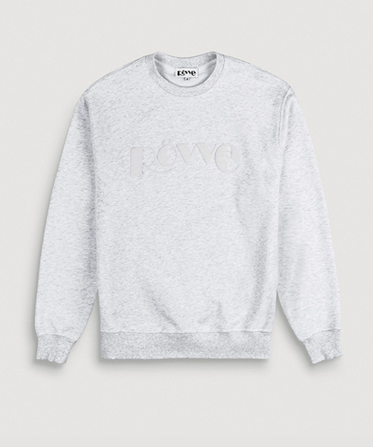 뢰브(ROVVE) Signature Embo Sweat Shirt (Gray)