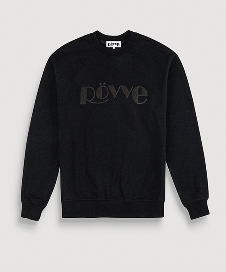 Signature Embo Sweat Shirt (Black)