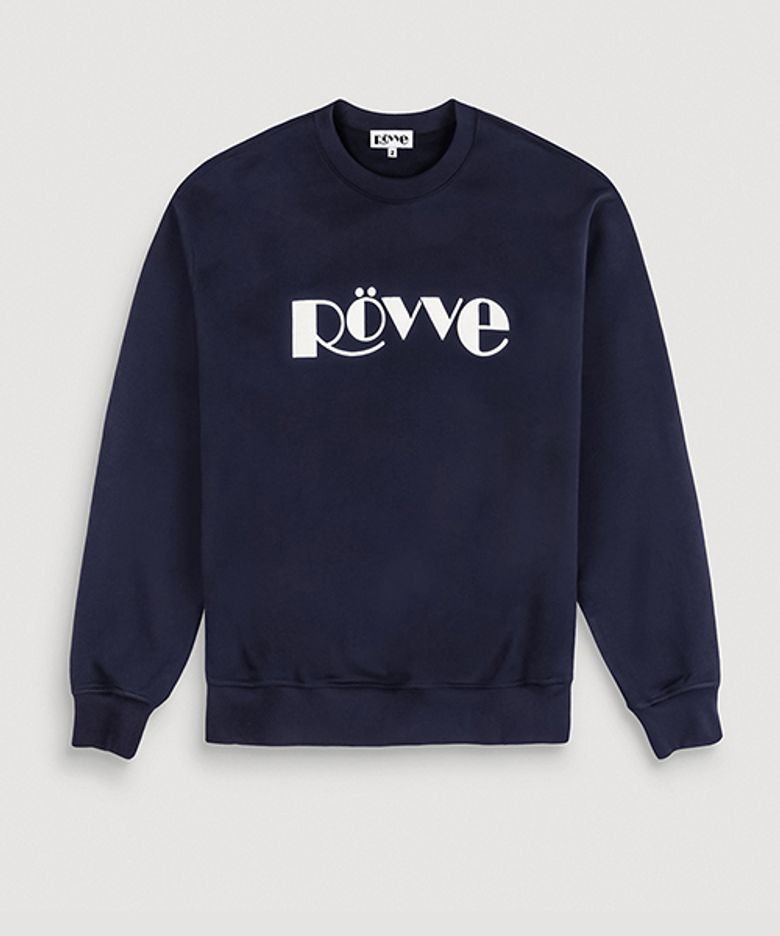 Signature Embo Sweat Shirt (Navy)