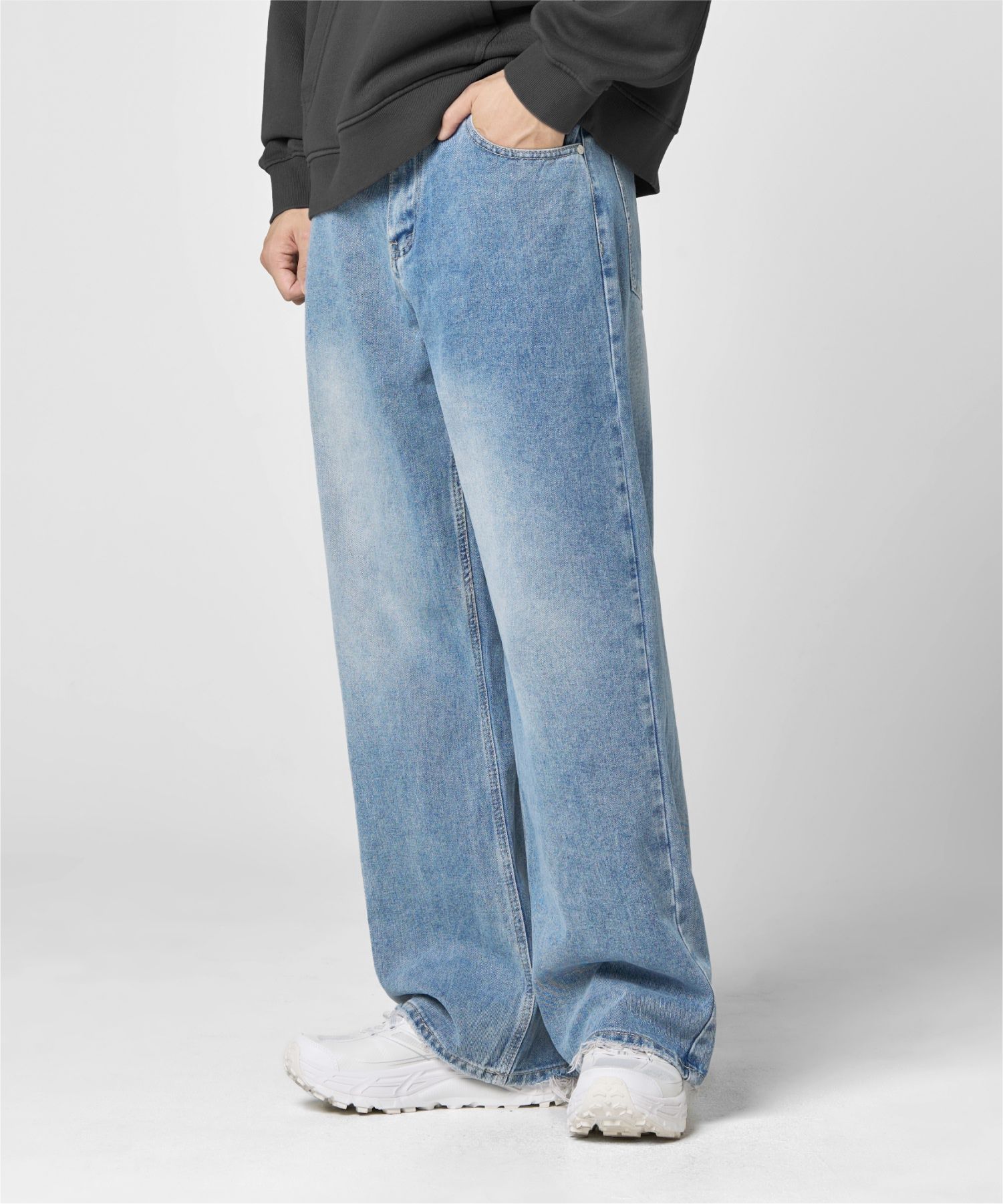 MUSINSA | AGOD wide washed denim pants [medium blue]