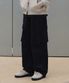 카고 스트랩 파라슈트 코튼 팬츠 [블랙]
