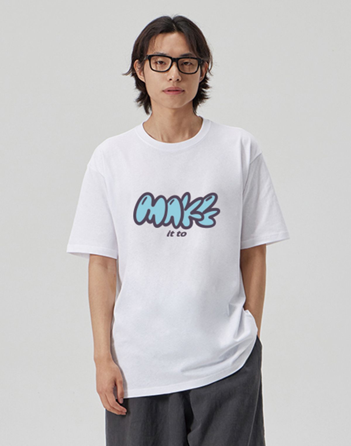메이킷투(MAKEITTO) [MAKE] CREW NECK TEE_WHITE