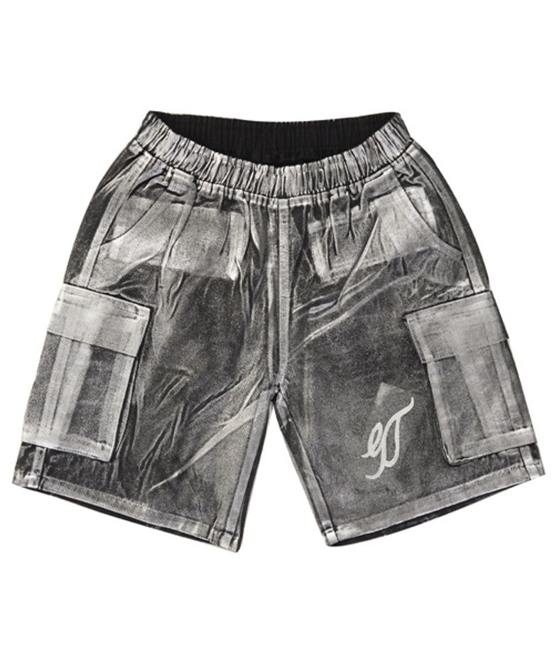 Silver Shorts Black