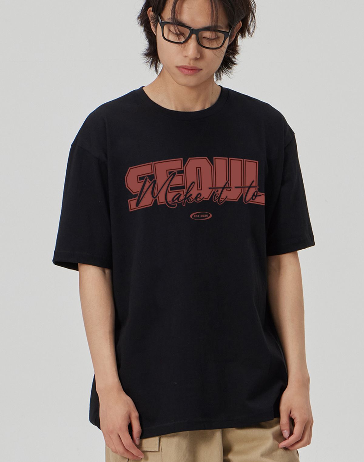 메이킷투(MAKEITTO) [SEOUL] CREW NECK TEE_BLACK