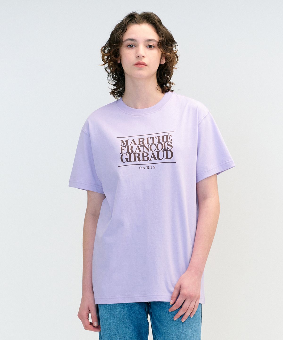 마리떼 프랑소와 저버(MARITHÉ + FRANҪOIS GIRBAUD) CLASSIC LOGO TEE light purple